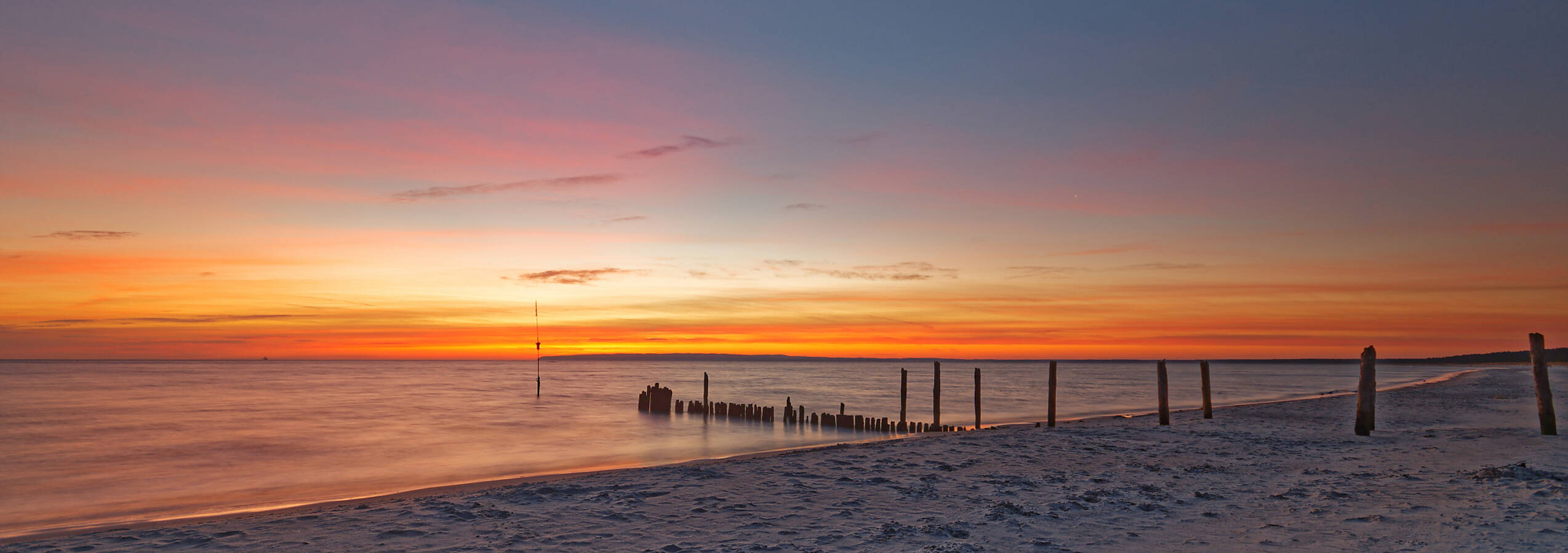 Morgens am Strand